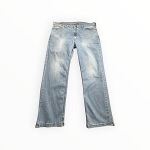 Levis Jeans Mens 40x30 Light Blue 541 Athletic Taper Denim Waterless Pants